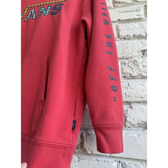 VANS Hoodie Sweatshirt Youth XL Red Graphic Pullover Skater Cotton Blend - Picture 3 of 12